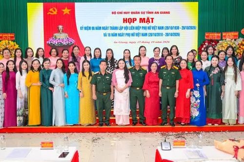 Bộ Chỉ huy Quân sự tỉnh An Giang họp mặt 96 năm Ngày thành lập Hội Liên hiệp Phụ nữ Việt Nam