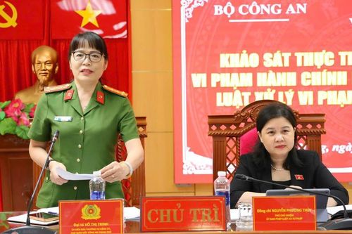 Khảo sát thực tiễn, góp ý hoàn thiện Luật Xử lý vi phạm hành chính