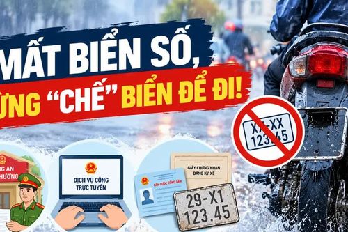 [INFOGRAPHIC] Mất biển số xe, người dân cần làm gì để đúng quy định?