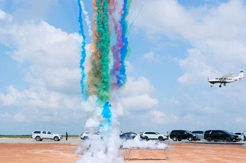 Hình ảnh Cessna 208 trong chuyến bay đặc biệt ở Quảng Trị