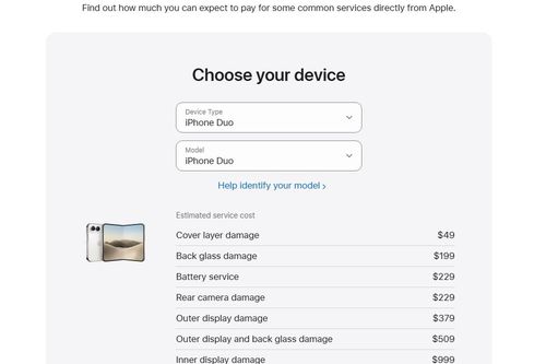 Giá thay màn hình iPhone Duo gần bằng mua mới iPhone 18 Pro