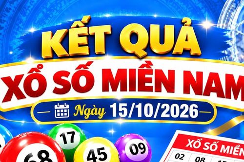 Kết quả xổ số miền Nam hôm nay ngày 15/10/2026