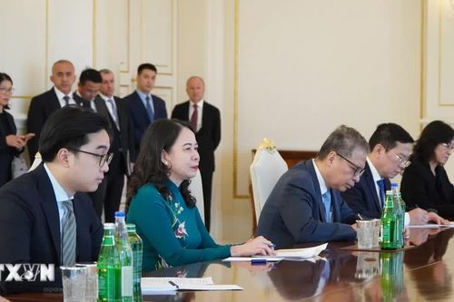 Phó Chủ tịch nước Võ Thị Ánh Xuân hội đàm với Tổng thống Azerbaijan Ilham Aliyev