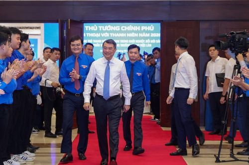 Thủ tướng Lê Minh Hưng gặp mặt, đối thoại với thanh niên