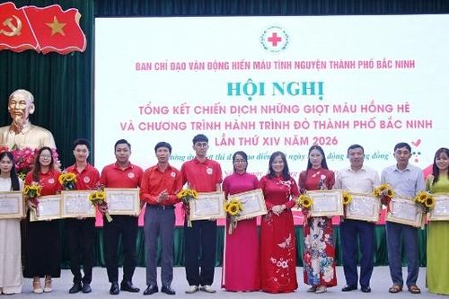 Bắc Ninh tiếp nhận hơn 15.000 đơn vị máu trong chiến dịch hè và Hành trình đỏ 2026