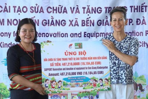 Khánh thành bếp ăn bán trú tại điểm trường Tơ Pơơ, xã Bến Giằng