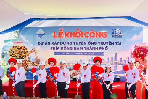 Khởi công xây dựng tuyến ống truyền tải tăng khả năng cấp nước cho khu vực Đông Nam thành phố