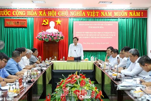Giám sát việc thực hiện khu tái định cư dự án đường đôi vào TP. Phan Rang - Tháp Chàm