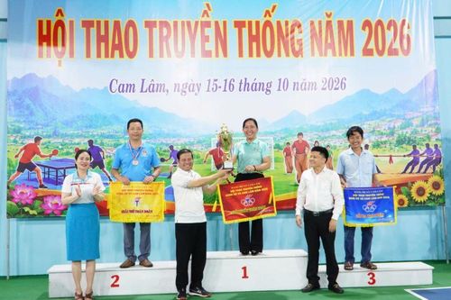 Hơn 200 vận động viên tham gia hội thao truyền thống Đảng bộ xã Cam Lâm