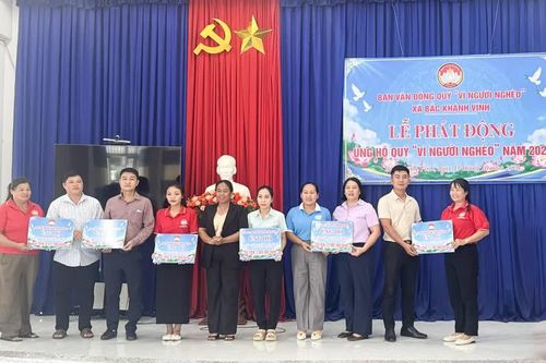 Xã Bắc Khánh Vĩnh phát động ủng hộ Quỹ “Vì người nghèo” năm 2026