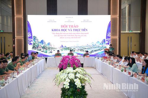 Hội thảo khoa học và thực tiễn “Xây dựng thế trận an ninh công nhân vững mạnh trên địa bàn tỉnh Ninh Bình, đáp ứng yêu cầu, nhiệm vụ trong tình hình mới”