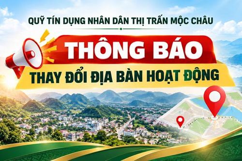 Thông báo: Thay đổi địa bàn hoạt động