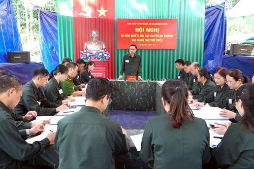 Xã Quảng Bạch hoàn thành xuất sắc diễn tập tác chiến trong khu vực phòng thủ