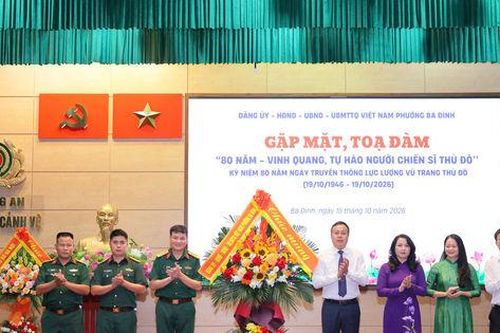 Phường Ba Đình gặp mặt, tri ân các thế hệ Lực lượng vũ trang Thủ đô