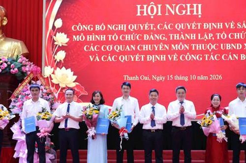 Xã Thanh Oai sắp xếp mô hình tổ đảng và các cơ quan chuyên môn
