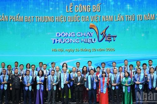 [Ảnh] Lễ công bố sản phẩm đạt Thương hiệu quốc gia lần thứ 10 năm 2026