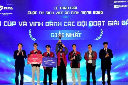 Học viện Công nghệ Bưu chính viễn thông giành Giải nhất cuộc thi 'Sinh viên an ninh mạng 2026'