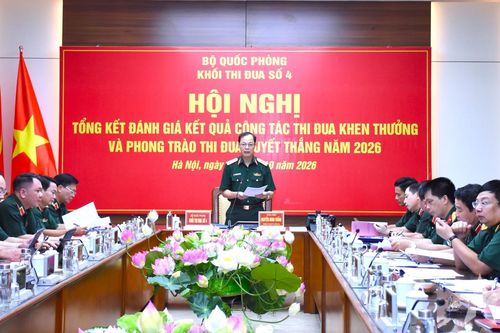Khối thi đua số 4 Bộ Quốc phòng tổng kết Phong trào Thi đua Quyết thắng năm 2026