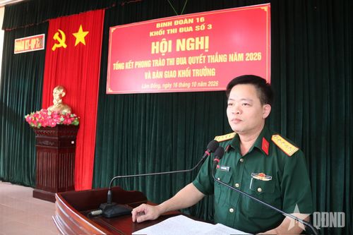 Khối thi đua số 3 Binh đoàn 16 triển khai hiệu quả Phong trào Thi đua Quyết thắng