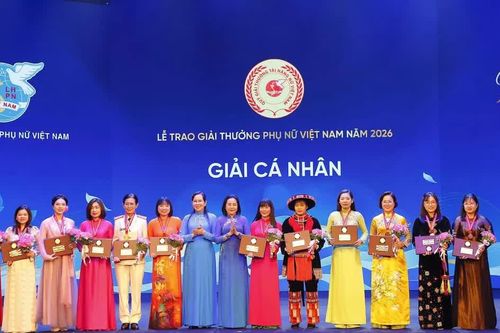 Vinh danh các tập thể, cá nhân nhận Giải thưởng Phụ nữ Việt Nam năm 2026