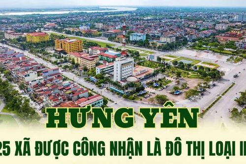 Hưng Yên công nhận 25 xã đạt tiêu chí đô thị loại III