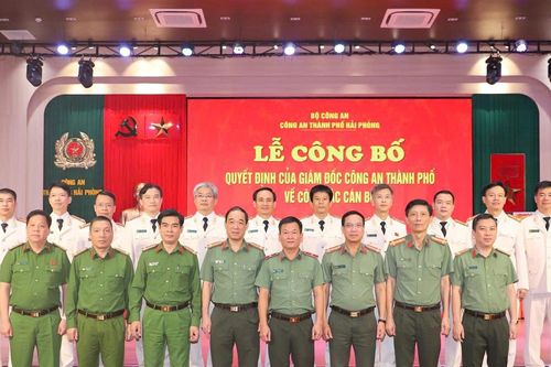 Công an Hải Phòng điều động, bổ nhiệm 13 trưởng phòng chủ chốt