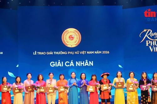 Vinh danh 5 tập thể, 12 cá nhân giải thưởng Phụ nữ Việt Nam 2026