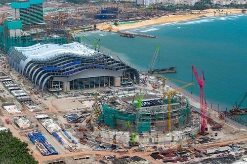 Nhà biểu diễn đa năng phục vụ APEC ở Phú Quốc bước vào giai đoạn cao điểm thi công