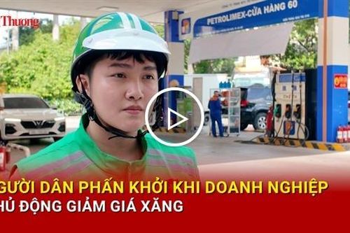 Người dân phấn khởi khi doanh nghiệp chủ động giảm giá xăng