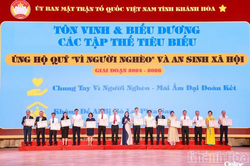 Biểu dương 60 tập thể, cá nhân có nhiều đóng góp cho công tác an sinh xã hội và phát động Tháng cao điểm “Vì người nghèo” năm 2026