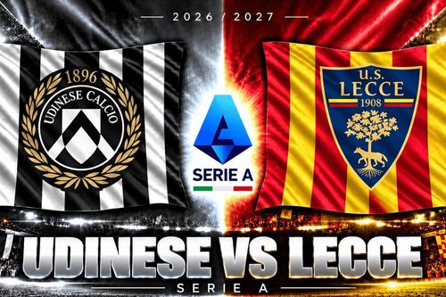 Lịch sử đối đầu Udinese vs Lecce: Bierhoff từng lập cú đúp trong chiến thắng 6-0, Di Natale ghi hat-trick