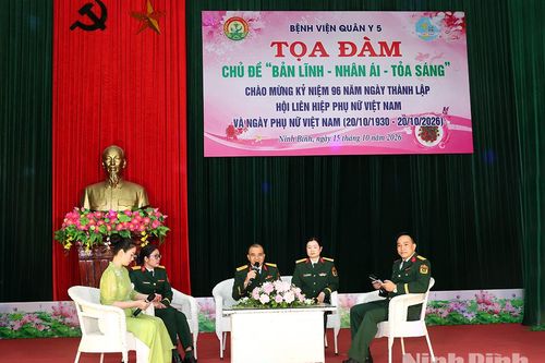 Tọa đàm “Hội Phụ nữ Bệnh viện Quân y 5 bản lĩnh, nhân ái, tỏa sáng"