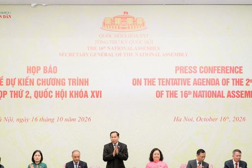 Họp báo về dự kiến chương trình Kỳ họp thứ Hai, Quốc hội khóa XVI