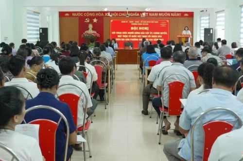 Phường Nùng Trí Cao đối thoại giữa người đứng đầu cấp ủy, chính quyền, MTTQ với nhân dân