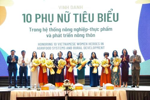 FAO vinh danh 10 phụ nữ Việt Nam tiêu biểu trong lĩnh vực nông nghiệp