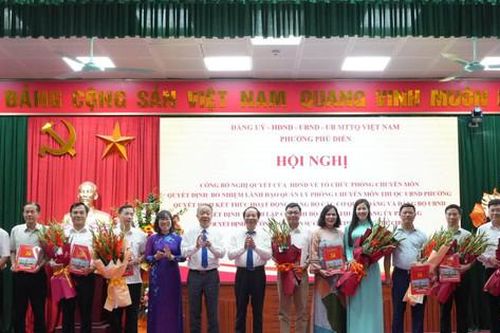 Phường Phú Diễn kiện toàn tổ chức, nâng cao hiệu quả hoạt động