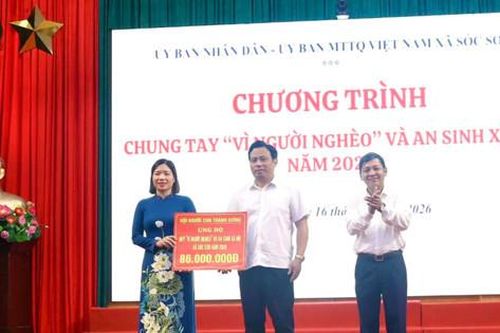 Xã Sóc Sơn phát động tháng cao điểm 'Vì người nghèo'