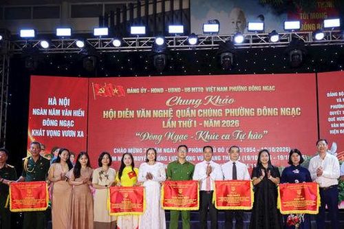 Học viện Cảnh sát nhân dân giành giải đặc biệt Hội diễn văn nghệ phường Đông Ngạc