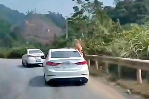 Để khách 'treo mình' bên cửa ô tô đang chạy, tài xế bị phạt nặng