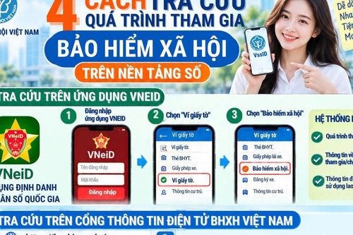 Hướng dẫn 4 cách tra cứu quá trình tham gia bảo hiểm xã hội
