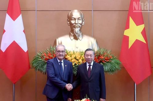 [Ảnh] Tổng Bí thư, Chủ tịch nước Tô Lâm hội đàm với Tổng thống Liên bang Thụy Sĩ Guy Parmelin