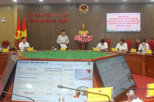 Quảng Ngãi quyết tâm hoàn thành cao tốc Quảng Ngãi - Kon Tum vào năm 2030