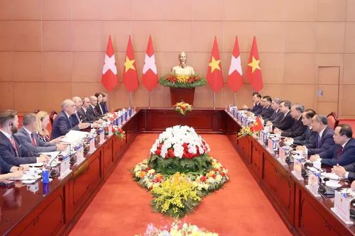 Tổng Bí thư, Chủ tịch nước Tô Lâm hội đàm với Tổng thống Thụy Sĩ Guy Parmelin