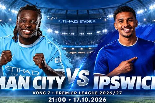 Nhận định Man City vs Ipswich, 21h00 ngày 17/10: Khó tạo bất ngờ