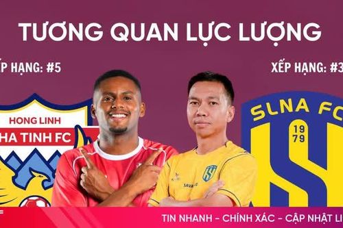 Infographic: Tương quan lực lượng Hồng Lĩnh Hà Tĩnh vs Sông Lam Nghệ An trước trận Derby Nghệ Tĩnh