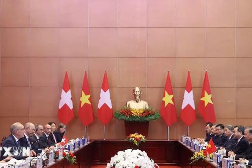 Tổng Bí thư, Chủ tịch nước Tô Lâm hội đàm với Tổng thống Thụy Sĩ