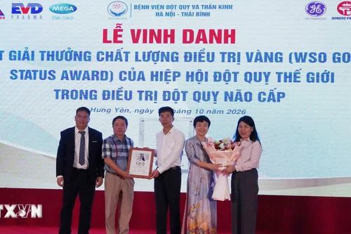 Bệnh viện Đột quỵ và Thần kinh Hà Nội-Thái Bình nhận giải thưởng uy tín