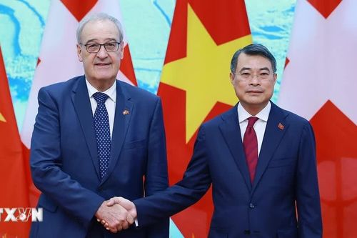 Thủ tướng Lê Minh Hưng hội kiến Tổng thống Thụy Sĩ