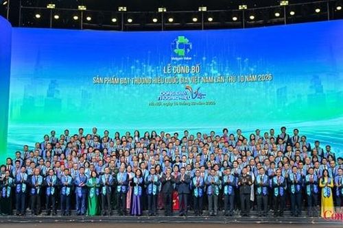 Chùm ảnh: Lễ Công bố sản phẩm đạt Thương hiệu quốc gia Việt Nam 2026