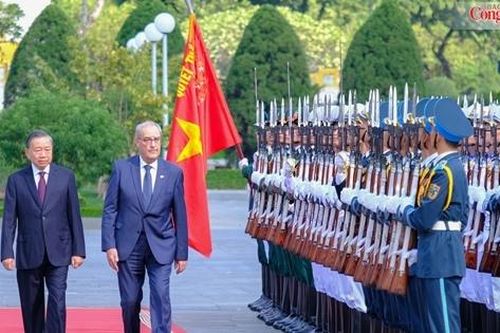 Chùm ảnh: Tổng Bí thư, Chủ tịch nước Tô Lâm chủ trì Lễ đón Tổng thống Liên bang Thụy Sĩ thăm chính thức Việt Nam
